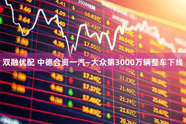 双融优配 中德合资一汽—大众第3000万辆整车下线