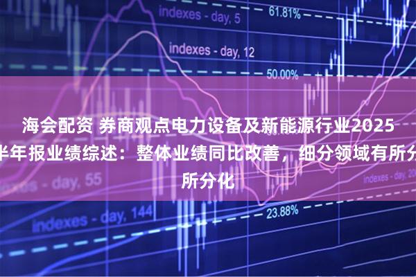 海会配资 券商观点电力设备及新能源行业2025年半年报业绩综述：整体业绩同比改善，细分领域有所分化